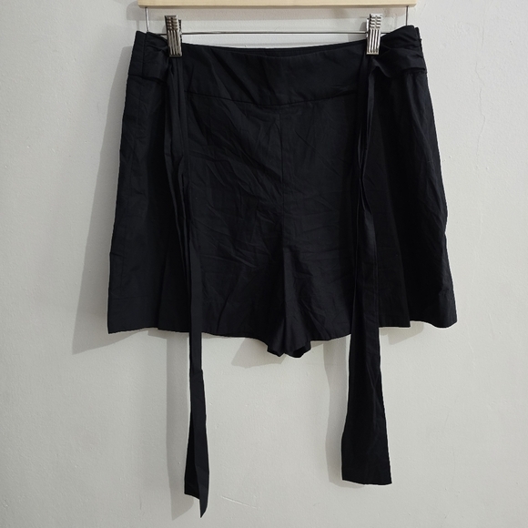 NWT J. Crew Black Tie-waist short cotton poplin Size 8 - Picture 4 of 10